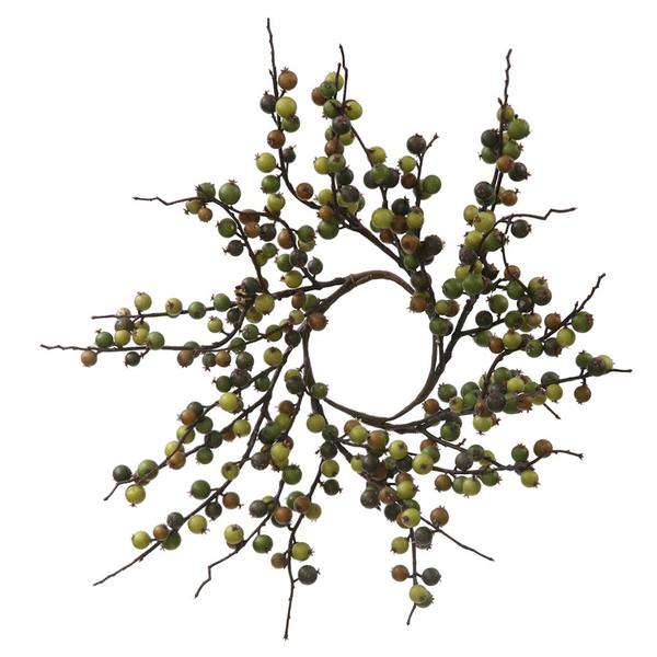 18" Artificial Green Indoor / Outdoor Wild Berry