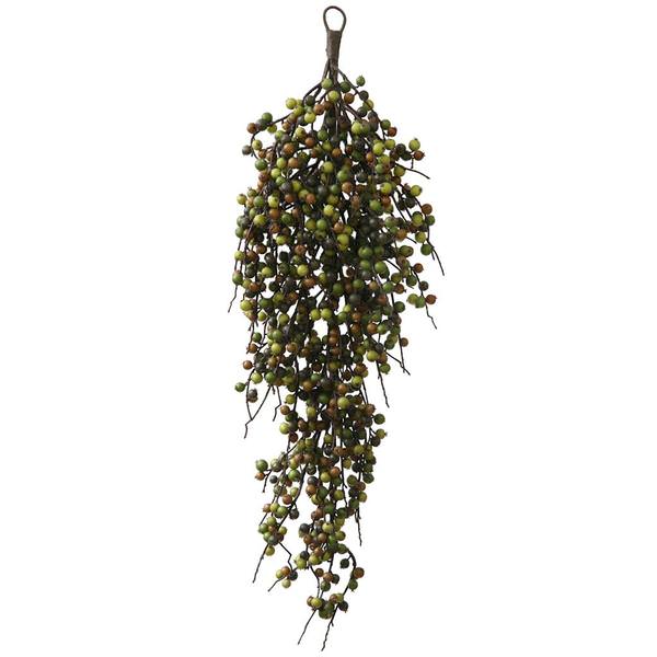 32" Artificial Green Indoor / Outdoor Wild Berry Teardrop