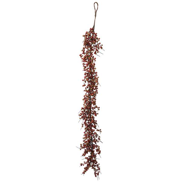 5' Artificial Orange Indoor/Outdoor Wild Berry Garland