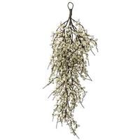 Vickerman 32" Artificial White Indoor/Outdoor Wild Berry Teardrop