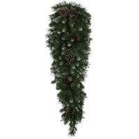 Vickerman 36" x 14" Artificial Ashberry Pine Teardrop