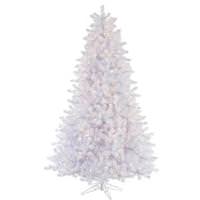 Vickerman 6.5' x 49" Crystal White Tree with 550 Multi Color Lights