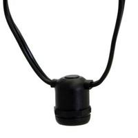 View 24 Light 48' Black Wire Empty Medium Screw (E26) String with 2' Spacing