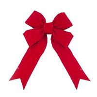 Vickerman 24" x 30" Red Velvet Indoor Bow