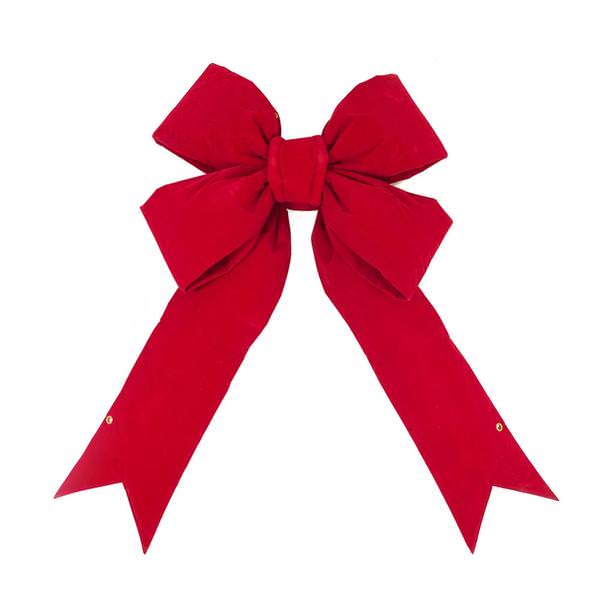 36" x 45" Red Velvet Indoor Bow