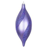 Vickerman 11" Periwinkle Glittered Spiral Drop Ornament