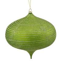 Vickerman 8" Lime Matte Glitter Onion Ornament