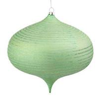 Vickerman 8" Celadon Matte-Glitter Onion Ornament