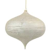Vickerman 4" Champagne Matte-Glitter Finish Onion Ornament