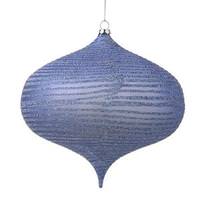 Vickerman 4" Periwinkle Matte-Glitter Finish Onion Ornament
