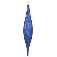 Vickerman 13" Blue Matte Glitter Skinny Drop Ornament