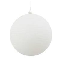 Vickerman 3" White Matte Glitter Ball Ornament