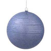 Vickerman 3" Periwinkle Matte Glitter Ball Ornament