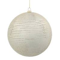 Vickerman 4" Champagne Matte Glitter Ball Ornament