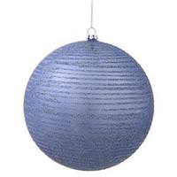 Vickerman 8" Periwinkle Matte Glitter Ball Ornament