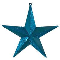 Vickerman 8" Teal Glitter Star Ornament