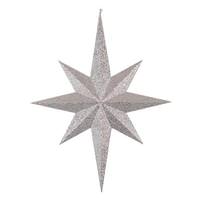 Vickerman 31.5" Silver Glitter 8 Point Star Ornament