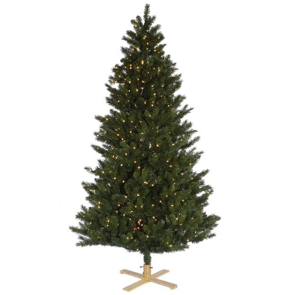 8.5' x 57" Artificial Washington Fir 800 Clear DuraLit Miniature Lights