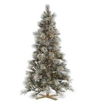 Vickerman 9' x 63" Artificial Flocked Norway Pine 750 Warm White Italian LED Lights