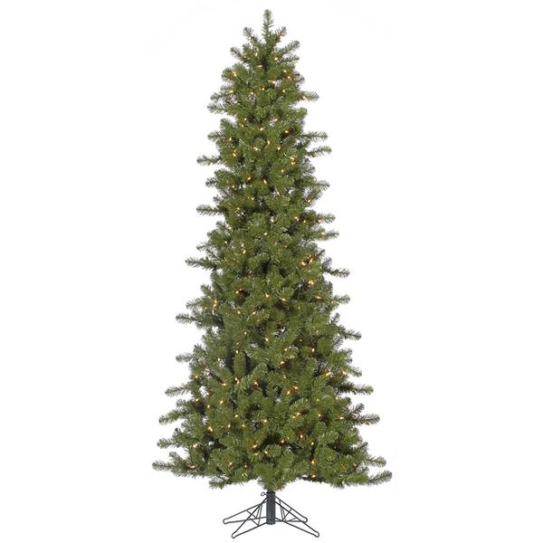 4.5' x 30" Artificial Slim Ontario Spruce 250 Multi-Color DuraLit Miniature Lights
