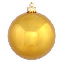 View 15.75" Antique Gold Shiny Ball Ornament