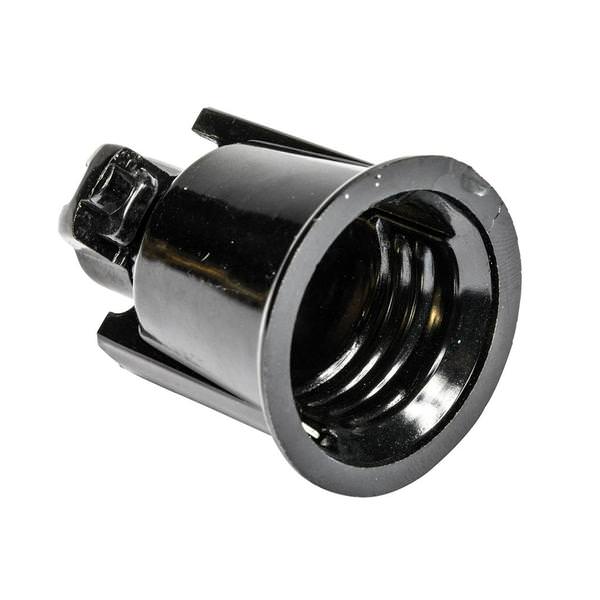 Medium Base Black E26 Twist on Sockets (10 Pack)