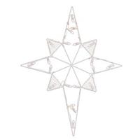 Vickerman 39" x 30" Wire Star Decor LED C7