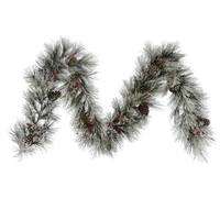 Vickerman 9' x 14" Artificial Flocked Ponderosa Garland
