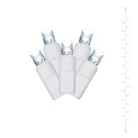 Vickerman 24' 50 Light White Wire Pure White Twinkle LED Curtain String Set