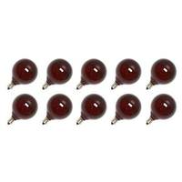 Vickerman G50 Candelabra Screw Base Satin Red (10 pack)