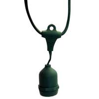 Vickerman 50 Light 100' Green Wire Empty Medium Screw (E26) String with 12" Spacing