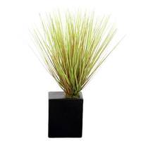 Vickerman 15" Artificial Grass in Ceramic Rectangle