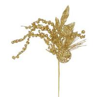 Vickerman 20" Gold Glitter Ball Pine Spray