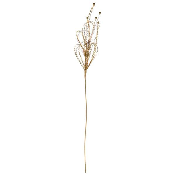 24" Antique Gold Sequin Loop Spray