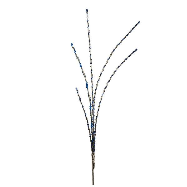28" Blue Sequin Spray