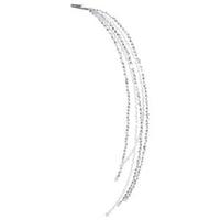 Vickerman 24" White Sequin Cascade Spray with Clip
