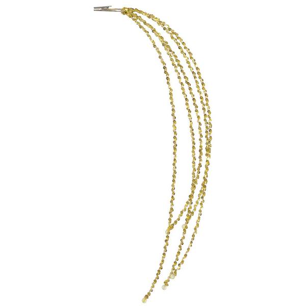 24" Gold Sequin Cascade Spray with Clip