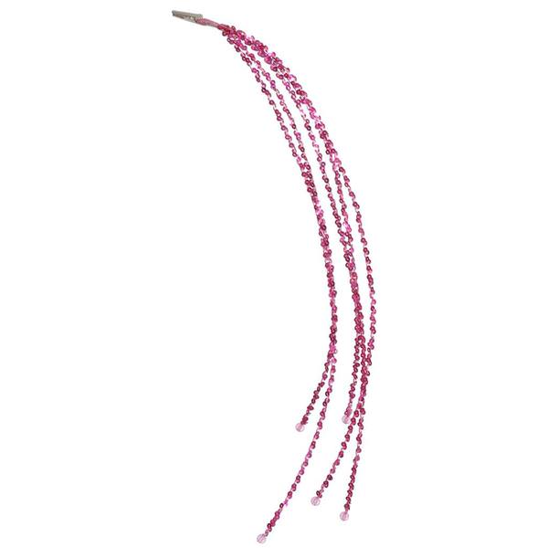 24" Fuchsia Sequin Cascade Spray with Clip