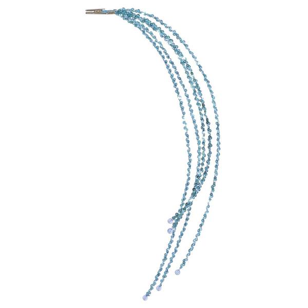 24" Teal Sequin Cascade Spray with Clip