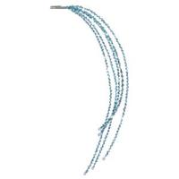 Vickerman 24" Teal Sequin Cascade Spray with Clip
