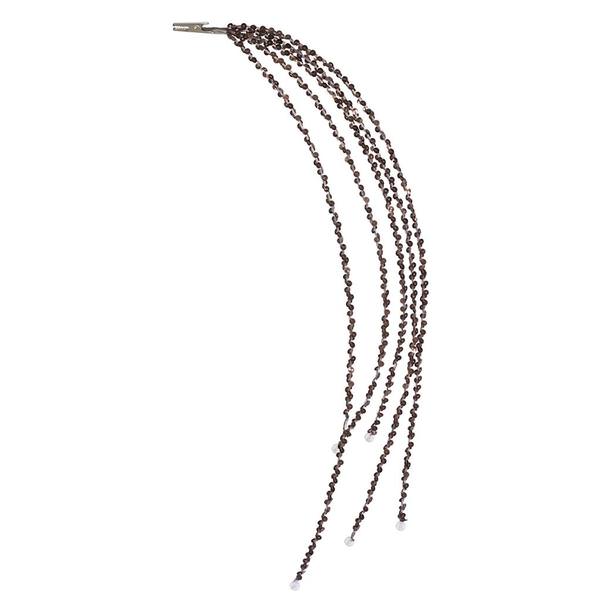 24" Chocolate Sequin Cascade Spray with Clip