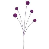 Vickerman 31" Purple Shiny Ball Spray