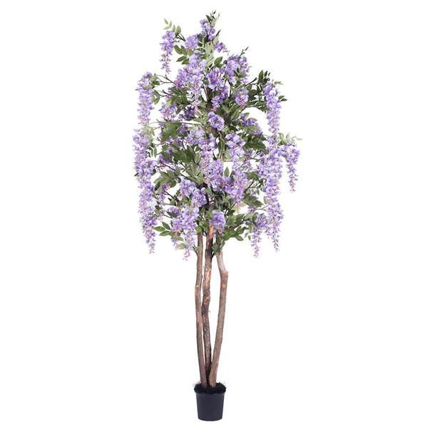 7' Purple Wisteria Silk Artificial Tree