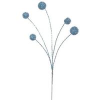 Vickerman 31" Teal Shiny Ball Spray