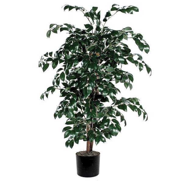 48' Artificial Sakaki Bush in Black Pot