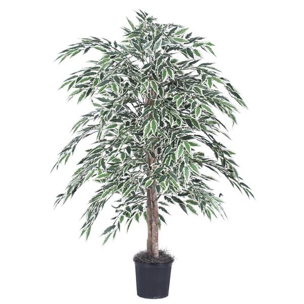 4' Artificial Variegated Smilax Bush