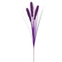 Vickerman 28" Purple Glitter Wheat Spray