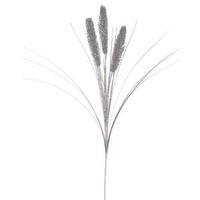 Vickerman 28" Silver Glitter Wheat Spray
