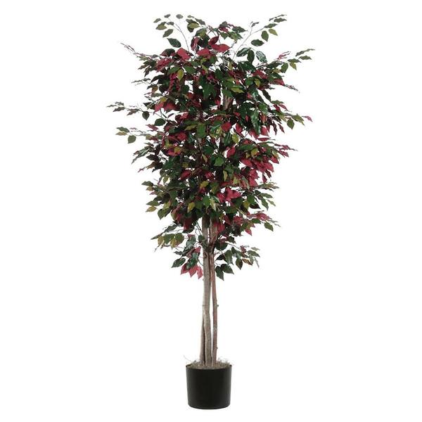 7' Artificial Capensia Deluxe Tree in a Black Plastic Pot