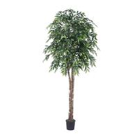Vickerman 72" Potted Artificial Deluxe Green Smilax Tree